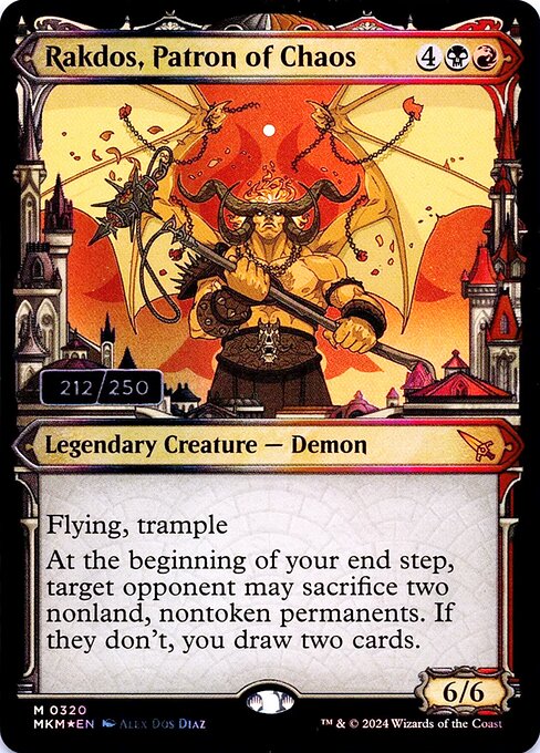 Rakdos, Patron of Chaos - Murders at Karlov Manor Mythic Card