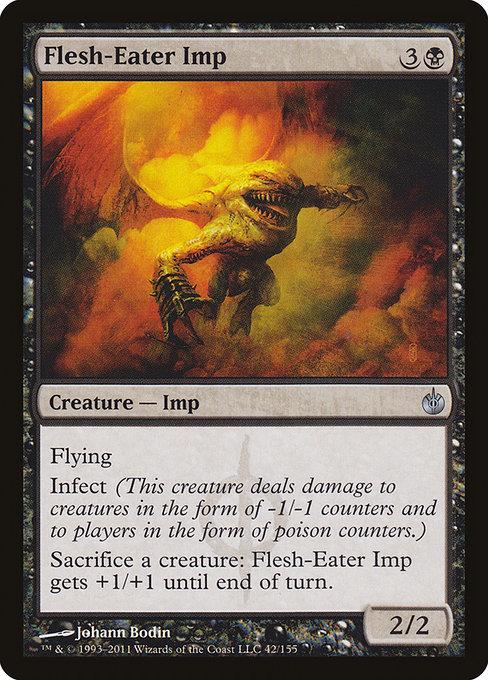 Flesh-Eater Imp - Mirrodin Besieged Uncommon Card