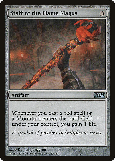 Staff of the Flame Magus - Magic 2014 Uncommon Card
