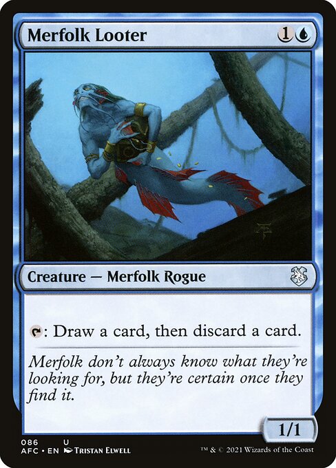 Merfolk Looter - Forgotten Realms Commander Uncommon Card