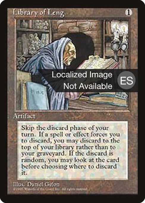 Library of Leng - Fourth Edition Foreign Black Border Uncommon Card
