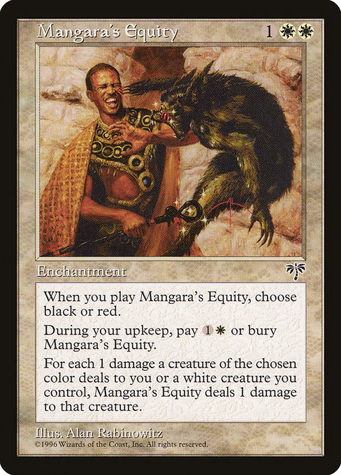 Mangara's Equity - Mirage Uncommon Card