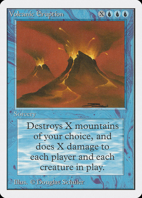 Volcanic Eruption - Unlimited Edition Rare Card