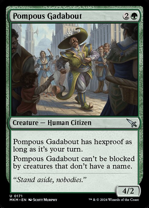 Pompous Gadabout - Murders at Karlov Manor Uncommon Card