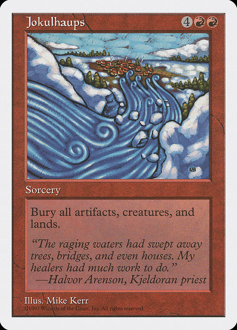 Jokulhaups - Fifth Edition Rare Card