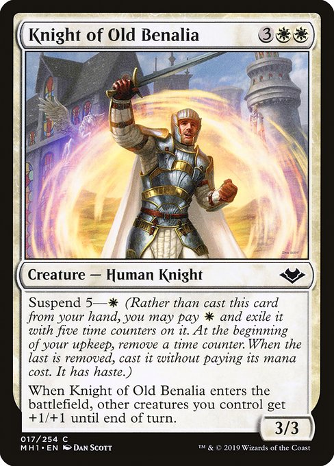 Knight of Old Benalia - Modern Horizons Common Card