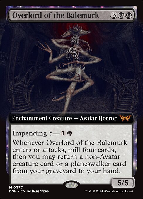 Overlord of the Balemurk - Duskmourn: House of Horror Mythic Card