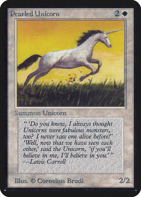 Pearled Unicorn - Limited Edition Alpha Common Card