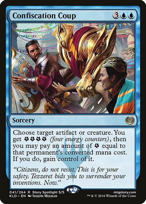 Confiscation Coup - Kaladesh Rare Card