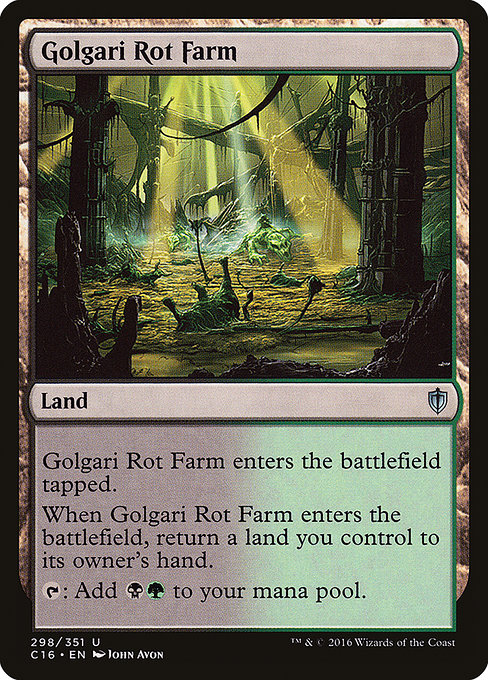 Golgari Rot Farm - Commander 2016 Uncommon Card