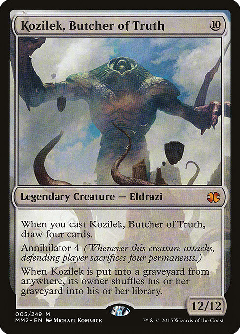 Kozilek, Butcher of Truth - Modern Masters 2015 Mythic Card