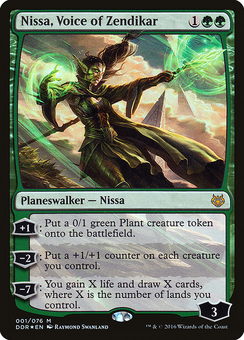 Nissa, Voice of Zendikar - Duel Decks: Nissa vs. Ob Nixilis Mythic Card