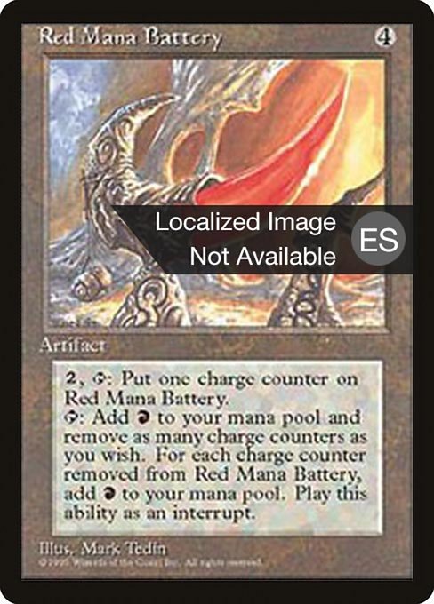 Red Mana Battery - Fourth Edition Foreign Black Border Rare Card