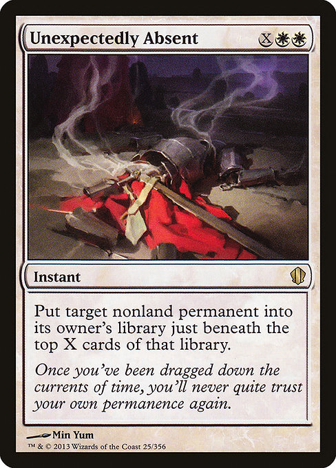 Unexpectedly Absent - Commander 2013 Rare Card