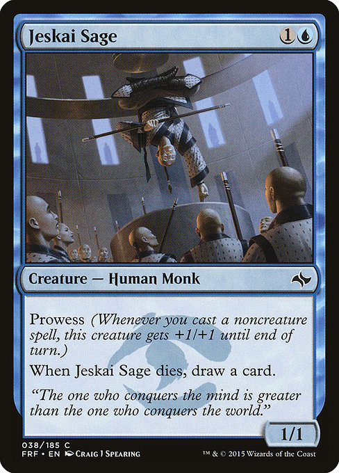 Jeskai Sage - Fate Reforged Common Card