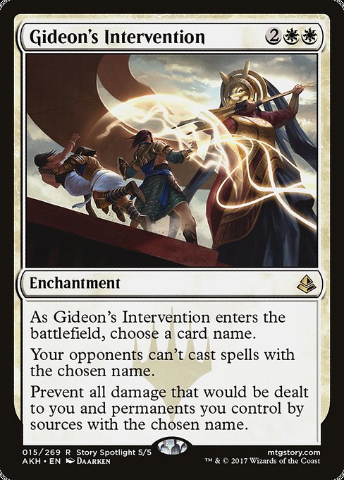 Gideon's Intervention - Amonkhet Rare Card