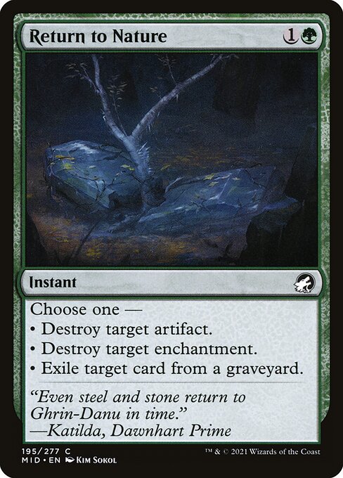 Return to Nature - Innistrad: Midnight Hunt Common Card