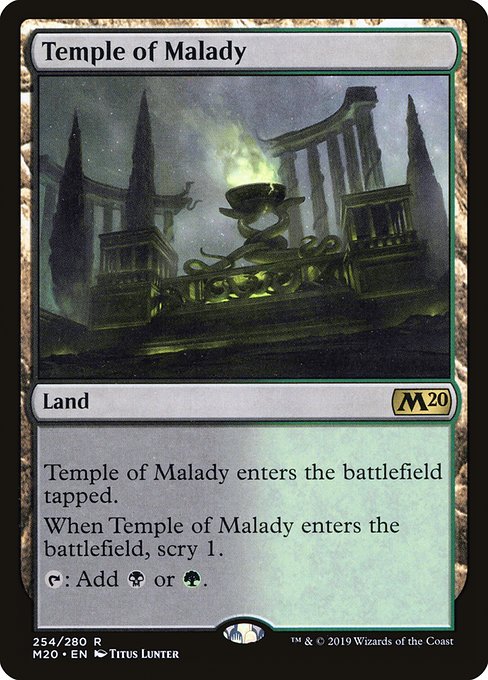 Temple of Malady - Core Set 2020 Rare Card