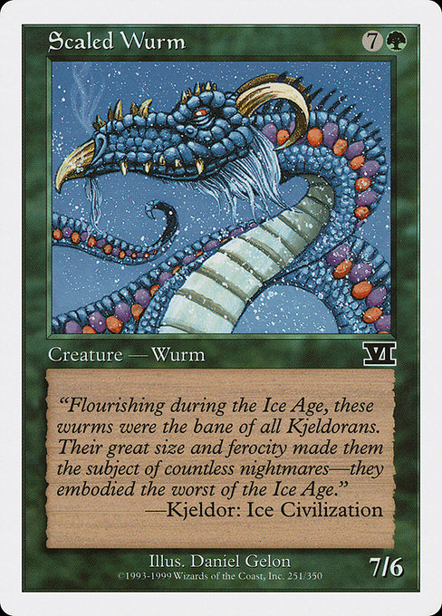 Scaled Wurm - Classic Sixth Edition Common Card