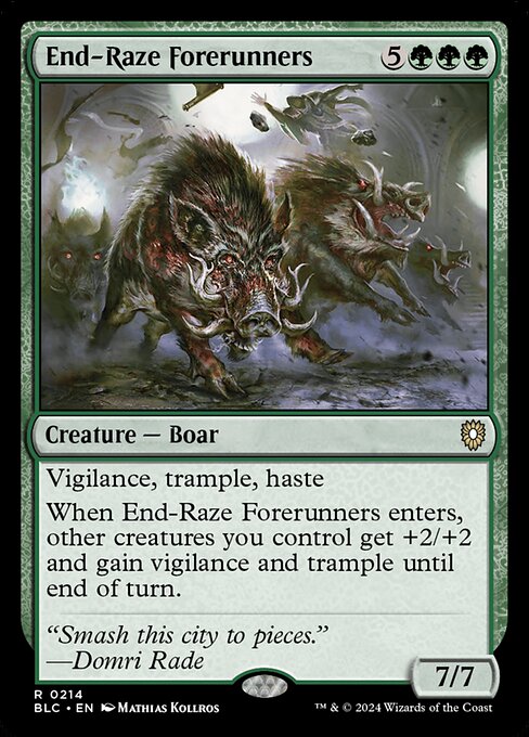 End-Raze Forerunners - Bloomburrow Commander Rare Card