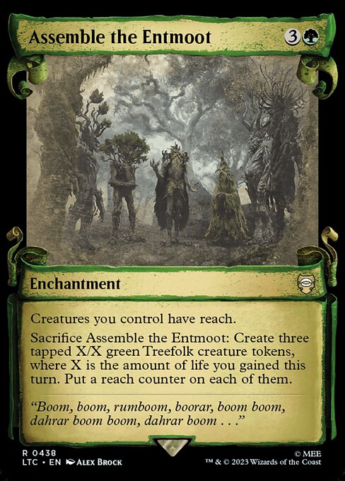 Assemble the Entmoot - Tales of Middle-earth Commander Rare Card