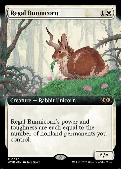 Regal Bunnicorn - Wilds of Eldraine Rare Card