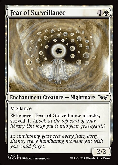 Fear of Surveillance - Duskmourn: House of Horror Common Card