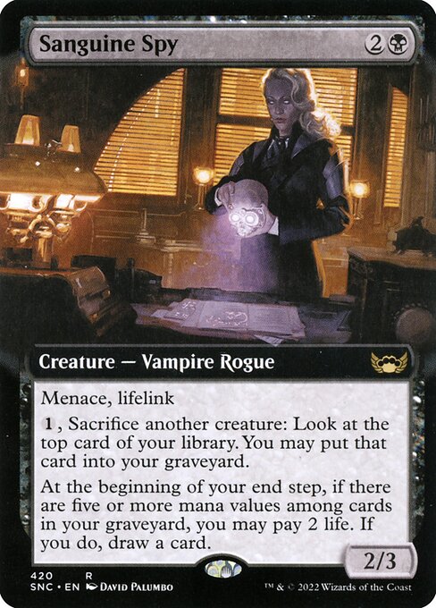 Sanguine Spy - Streets of New Capenna Rare Card