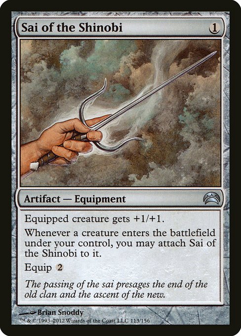 Sai of the Shinobi - Planechase 2012 Uncommon Card