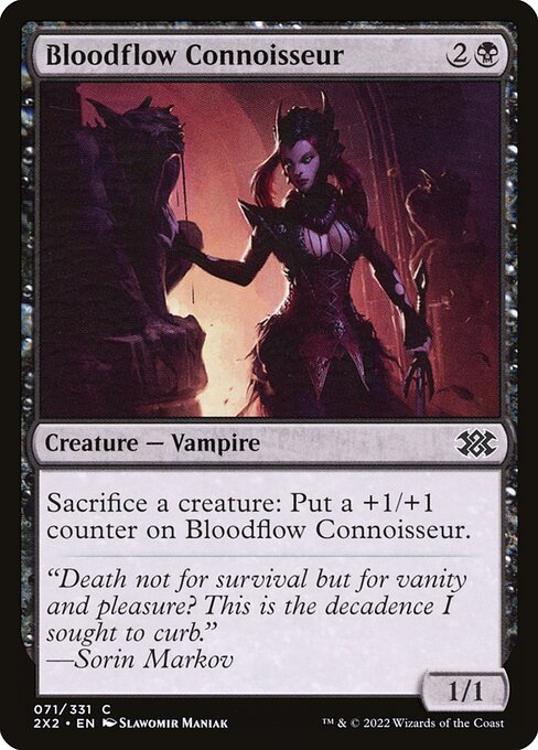 Bloodflow Connoisseur - Double Masters 2022 Common Card