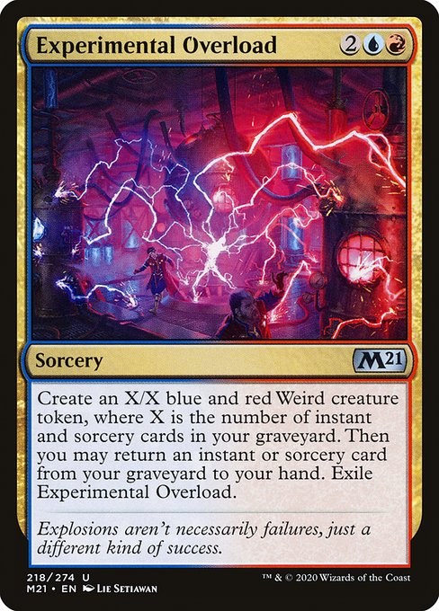 Experimental Overload - Core Set 2021 Uncommon Card