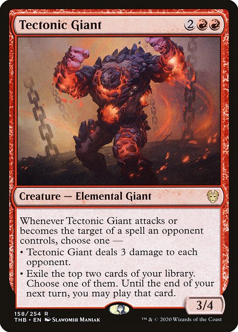 Tectonic Giant - Theros Beyond Death Rare Card