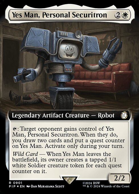Yes Man, Personal Securitron - Fallout Rare Card