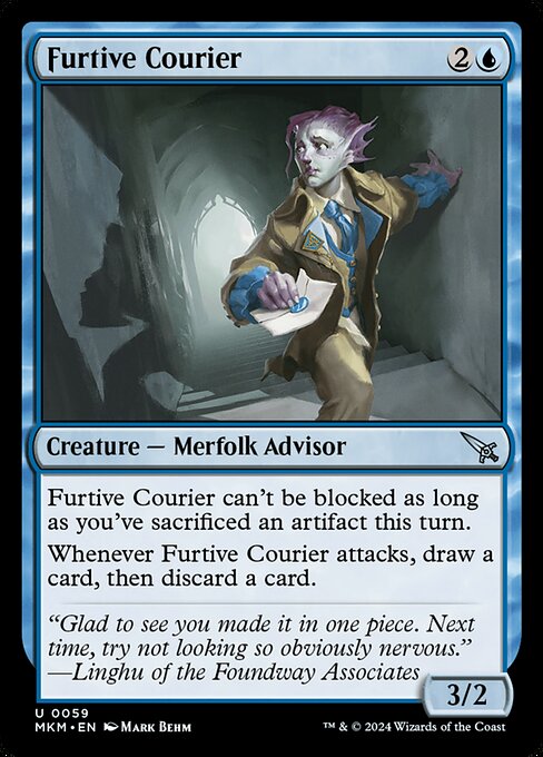 Furtive Courier - Murders at Karlov Manor Uncommon Card
