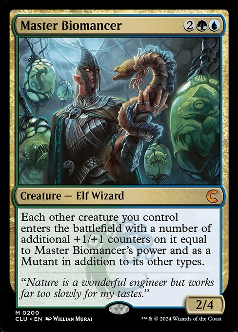 Master Biomancer - Ravnica: Clue Edition Mythic Card