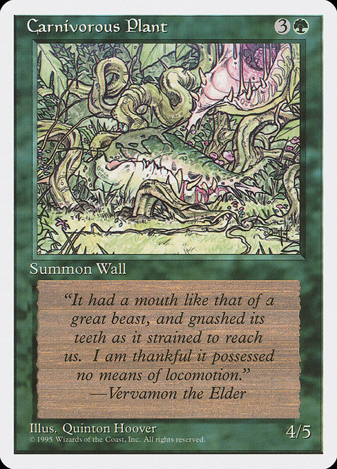 Carnivorous Plant - Fourth Edition Common Card