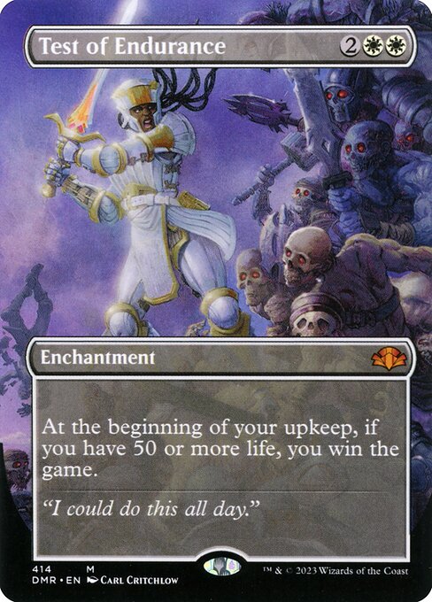 Test of Endurance - Dominaria Remastered Mythic Card