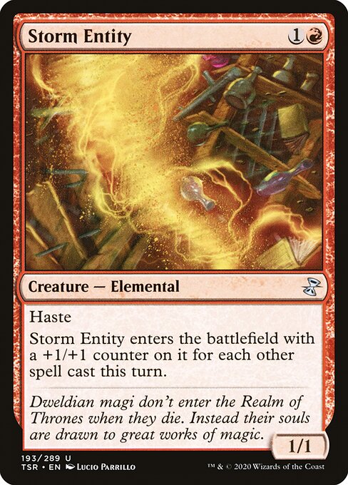 Storm Entity - Time Spiral Remastered Uncommon Card