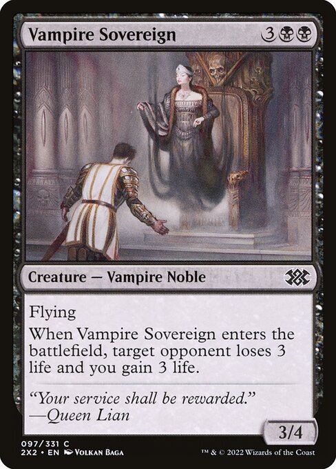 Vampire Sovereign - Double Masters 2022 Common Card