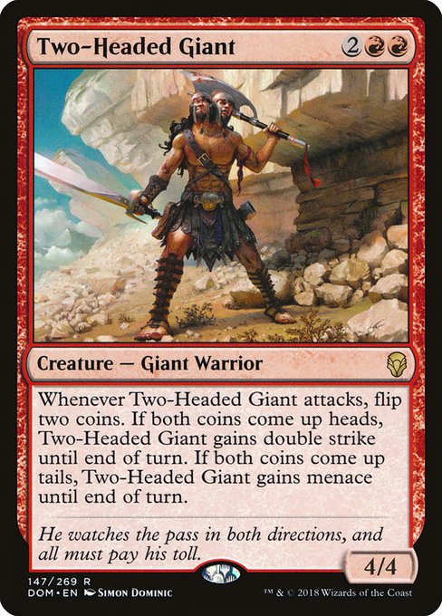 Two-Headed Giant - Dominaria Rare Card