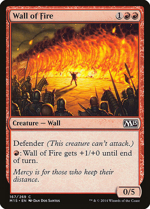 Wall of Fire - Magic 2015 Common Card