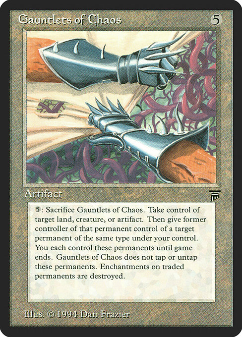 Gauntlets of Chaos - Legends Rare Card