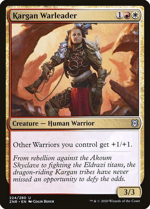 Kargan Warleader - Zendikar Rising Uncommon Card