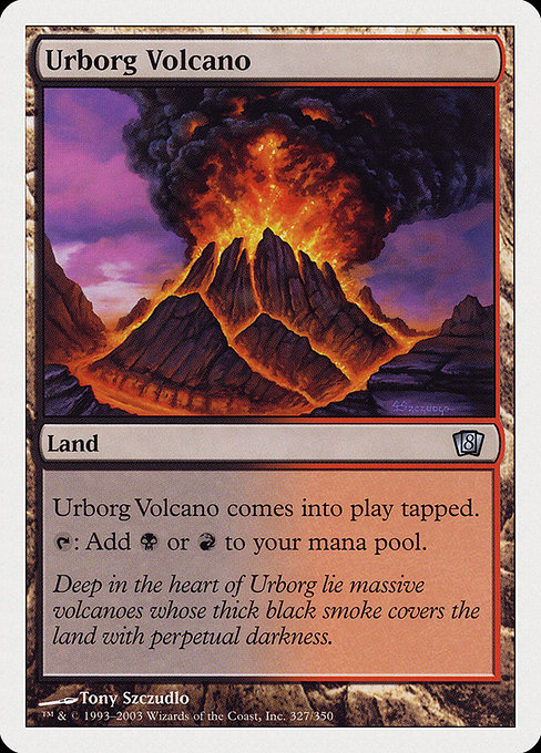Urborg Volcano - Eighth Edition Uncommon Card
