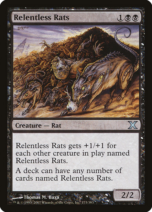 Relentless Rats - Tenth Edition Uncommon Card