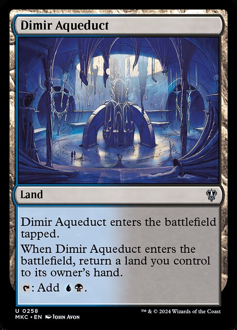 Dimir Aqueduct - Murders at Karlov Manor Commander Uncommon Card