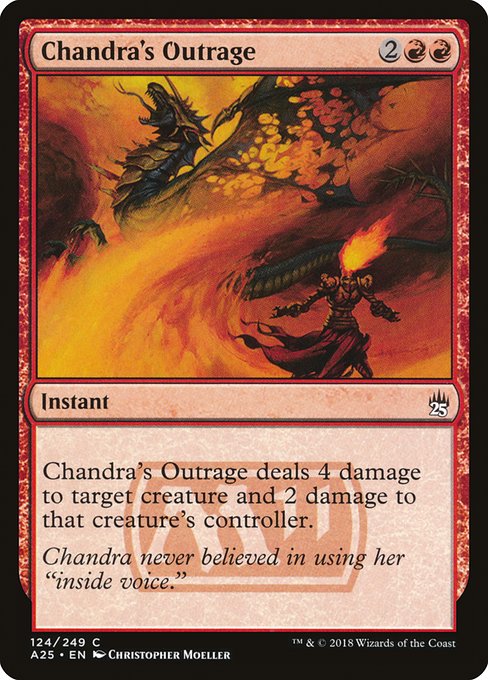 Chandra's Outrage - Masters 25 Common Card