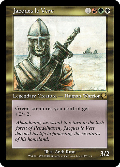 Jacques le Vert - Masters Edition Rare Card