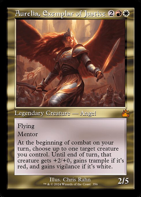 Aurelia, Exemplar of Justice - Ravnica Remastered Mythic Card