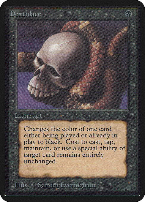 Deathlace - Limited Edition Alpha Rare Card